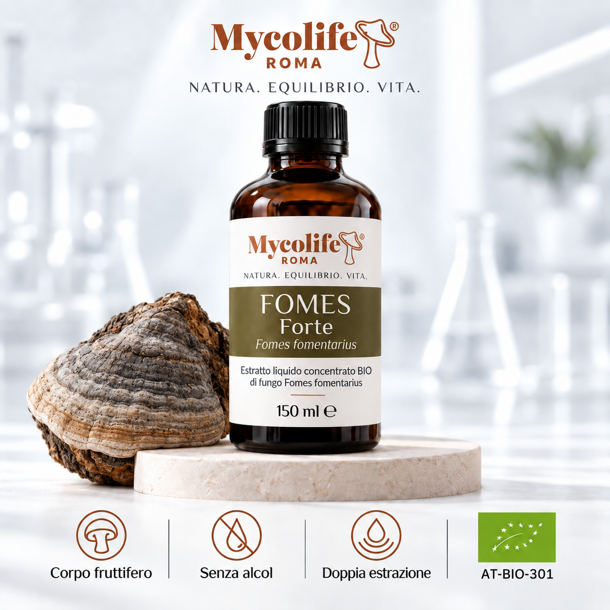 Fomes Fomentarius Liquid Extract FORTE 150ml | Mycolife BIO