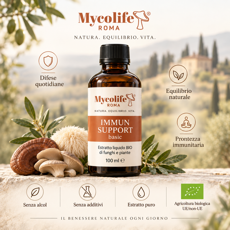 Mycolife Immun Support BASIC 100 ml organic liquid mushroom blend